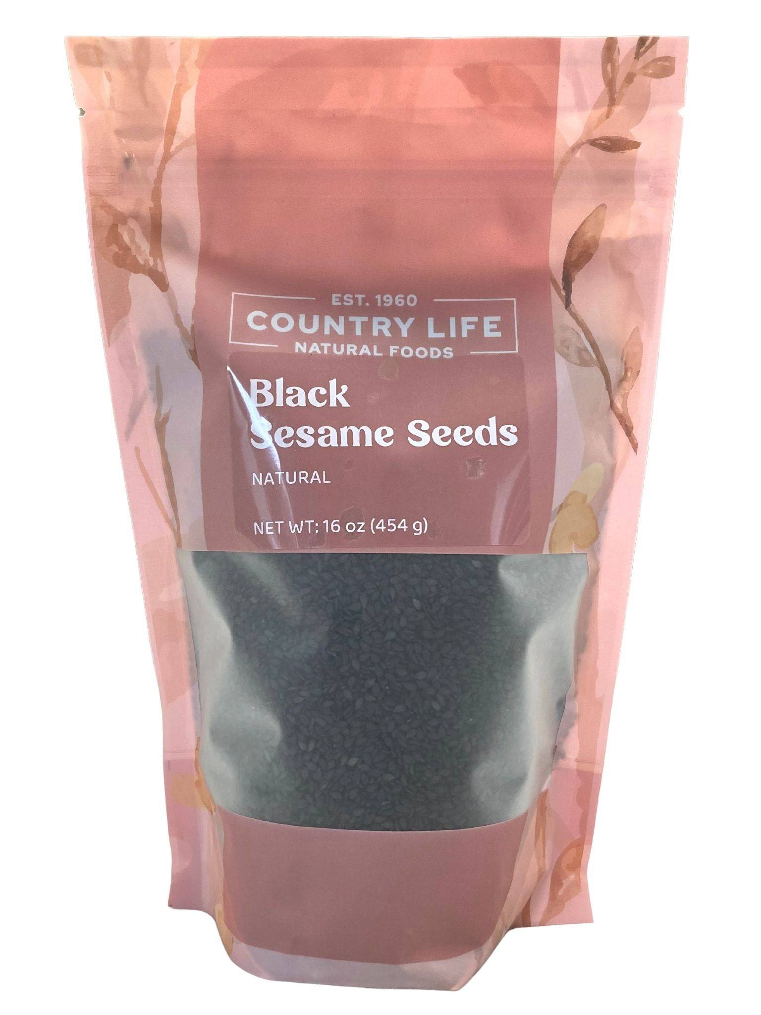 Sesame Seeds, Black, Natural by Country Life Natural Foods