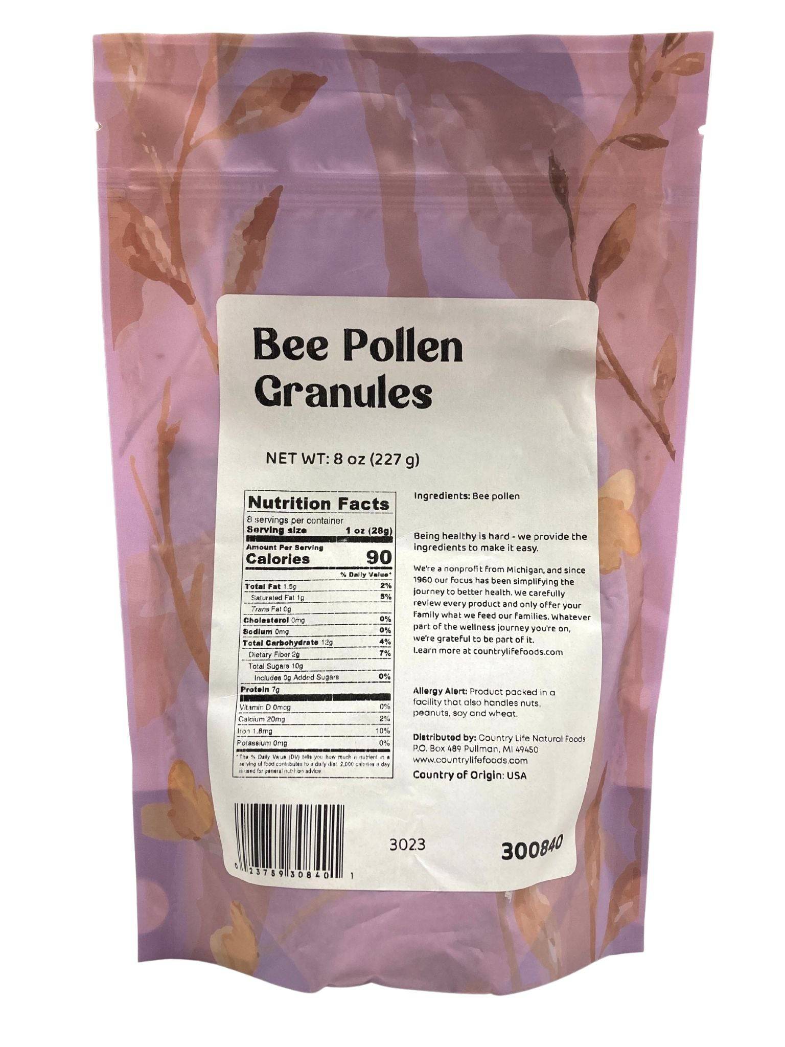 Bee Pollen Granules by Country Life Natural Foods