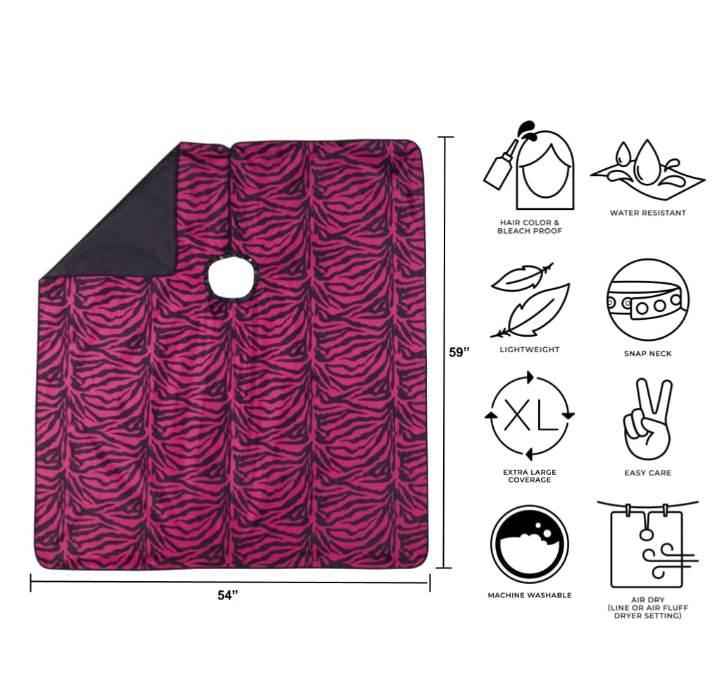 Cricket Flip Reversible Zebra All-Purpose Salon Cape