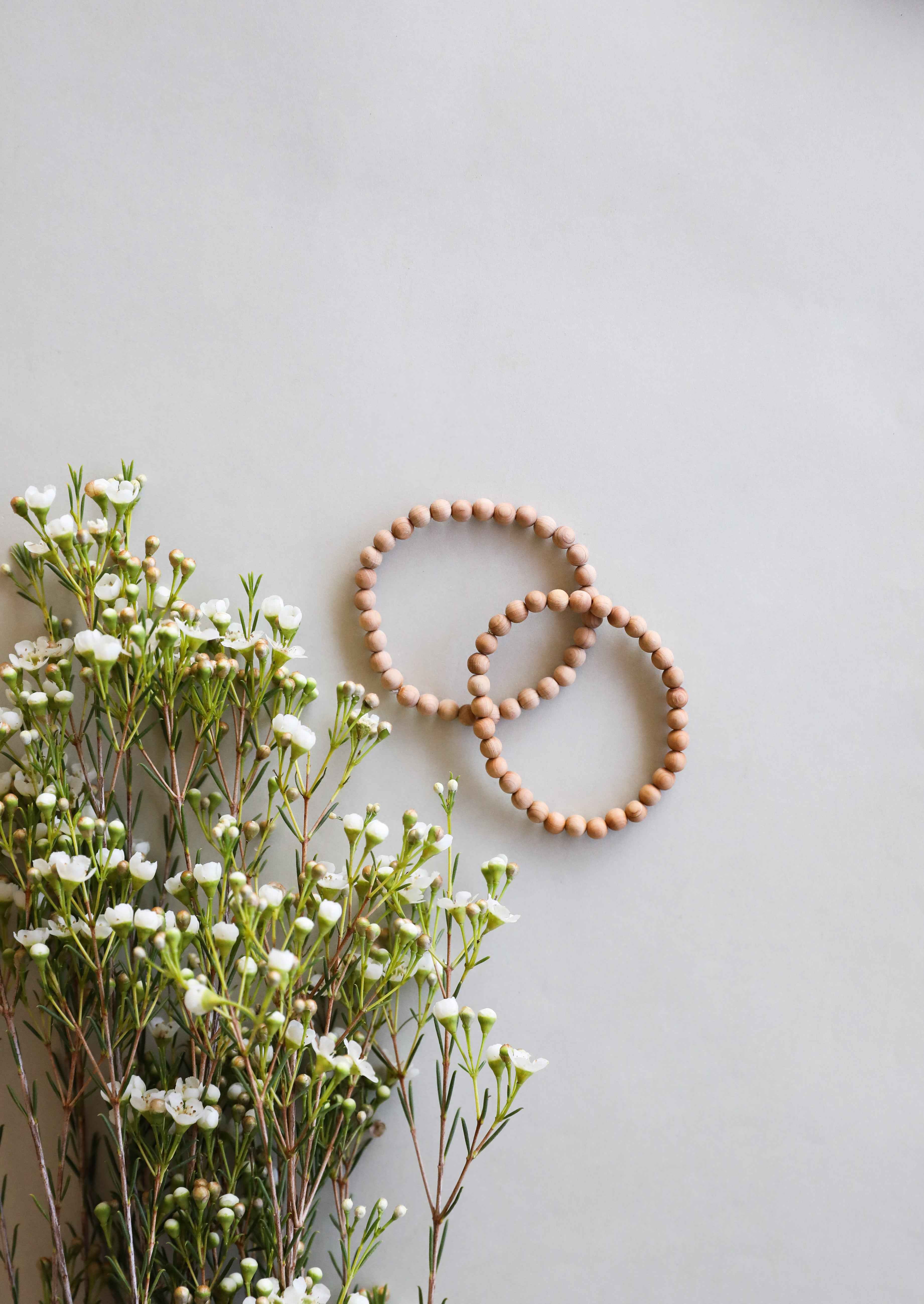Cypress Wood || Adult Beaded Stretch Bracelet by CanyonLeaf