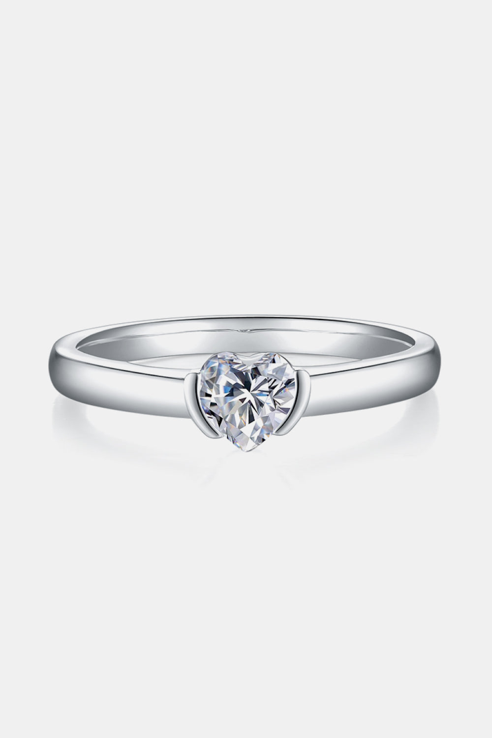 Brilliant Round Cut Sparkala™ Platinum Over Pure Sterling Silver Solitaire Ring by Sparkala