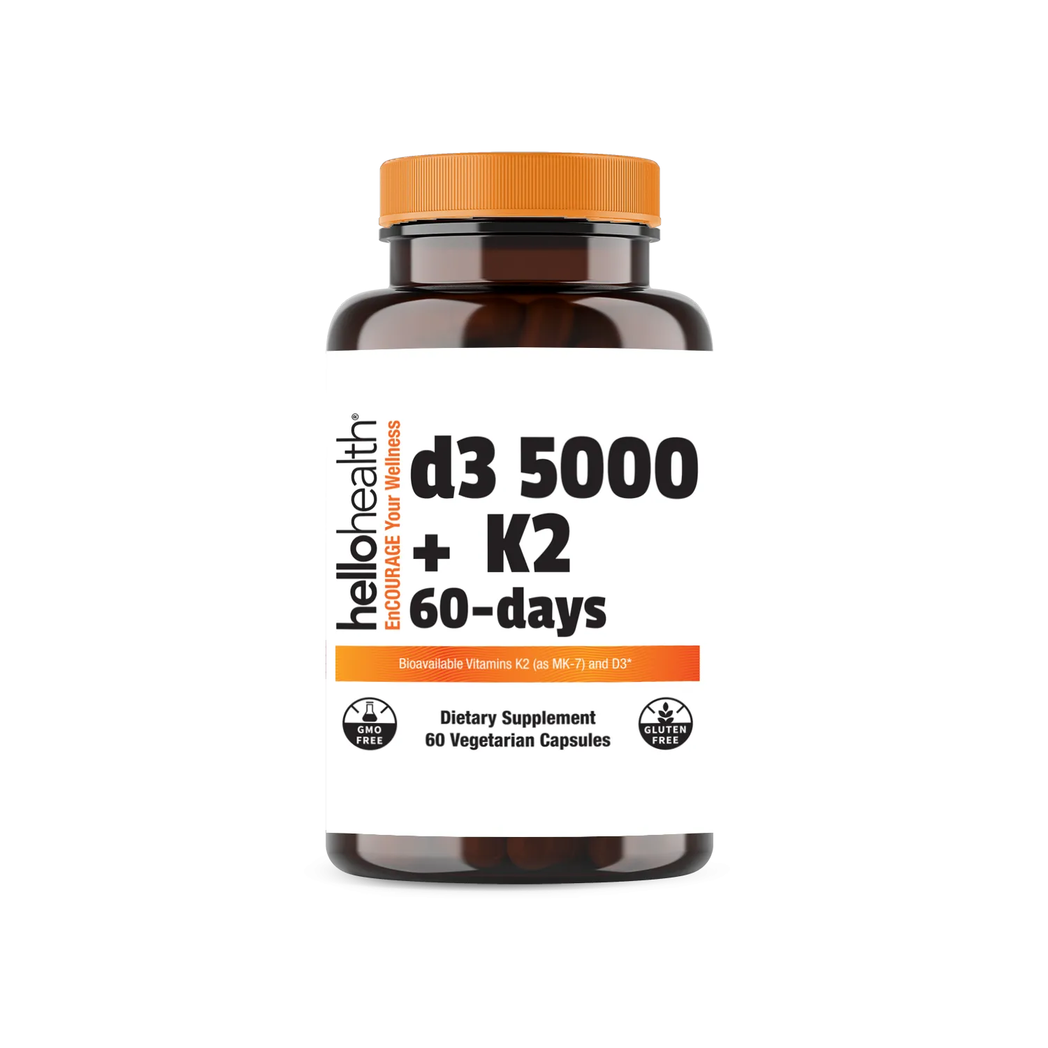 K2-D3 5000 60 Capsules by hellohealth