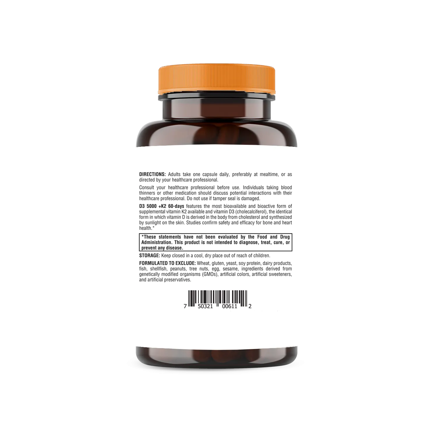 K2-D3 5000 60 Capsules by hellohealth