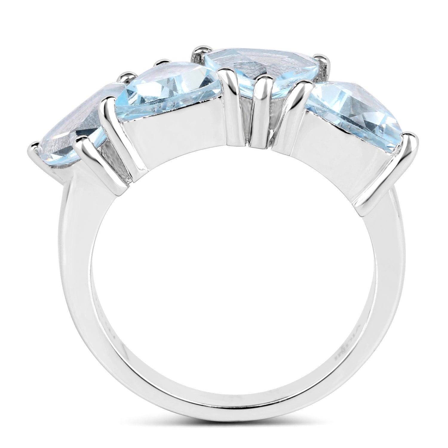 5.00 Carat Genuine Blue Topaz .925 Sterling Silver Ring by Bids.com