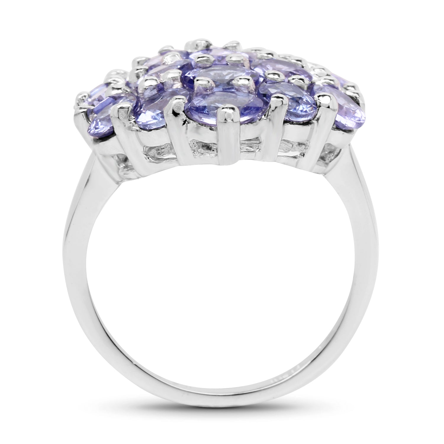 5.28 Carat Genuine Tanzanite .925 Sterling Silver Ring by Bids.com
