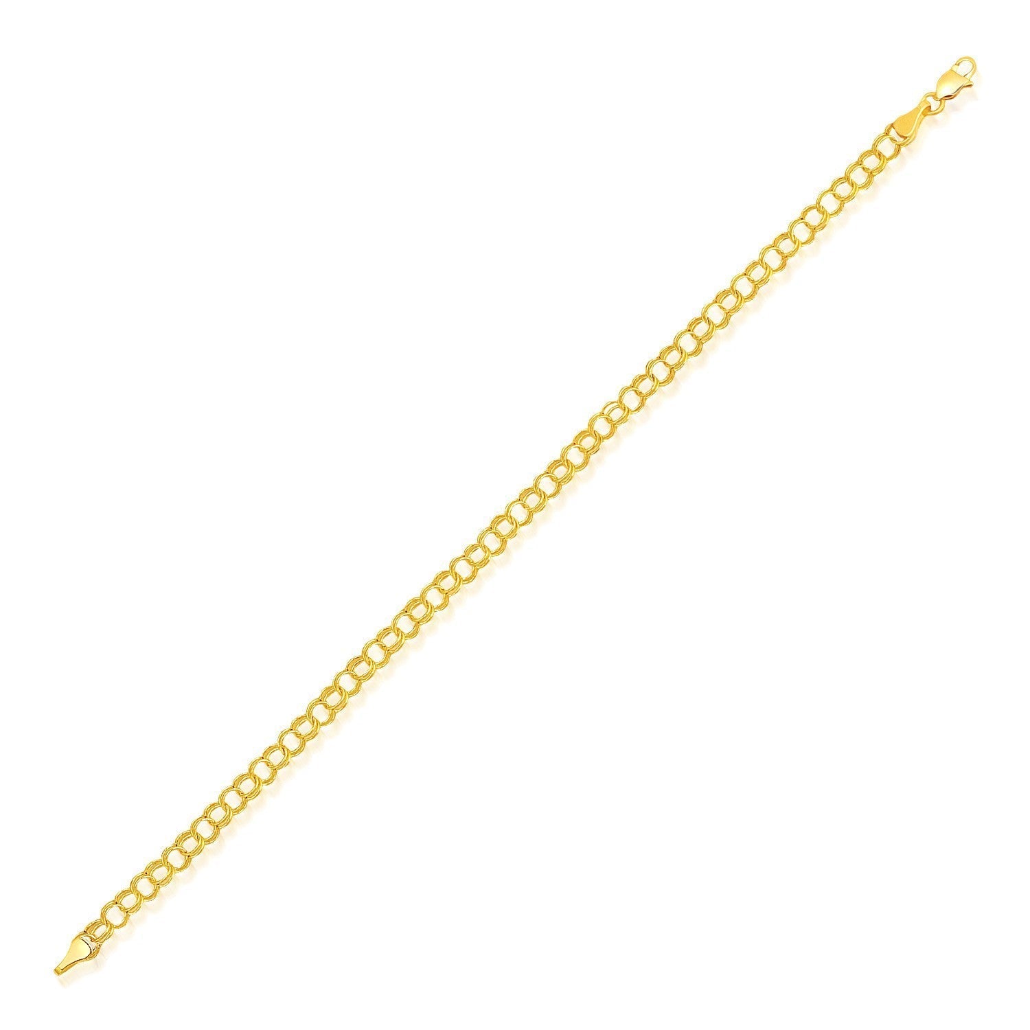 4.0 mm 14k Yellow Gold Lite Charm Bracelet DestGlow