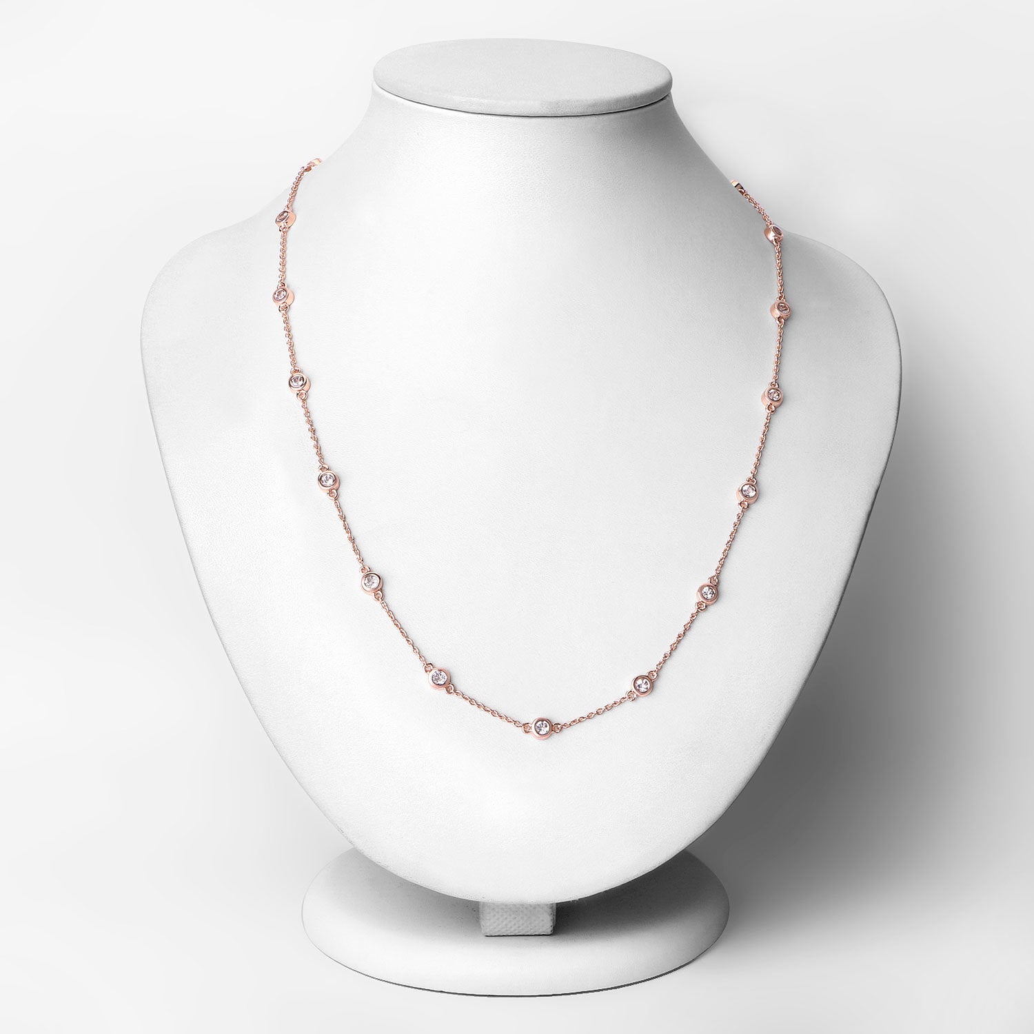 1.62 Carat Genuine Morganite .925 Sterling Silver Necklace by Bids.com