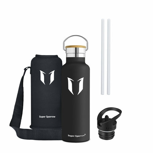 Insulated Stainless Steel Water Bottle - 21oz/620ml Double Wall Vacuum Flask