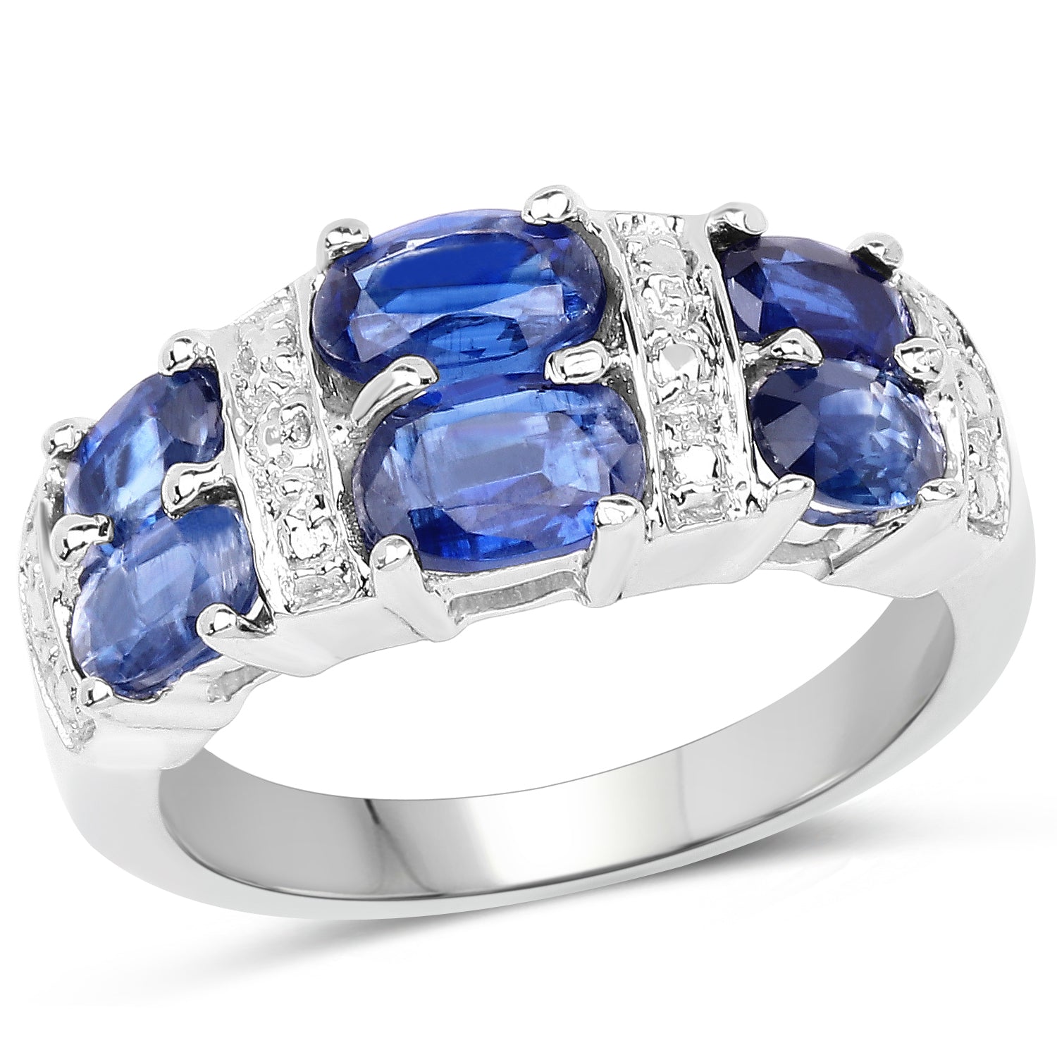 2.44 Carat Genuine Kyanite .925 Sterling Silver Ring by Bids.com