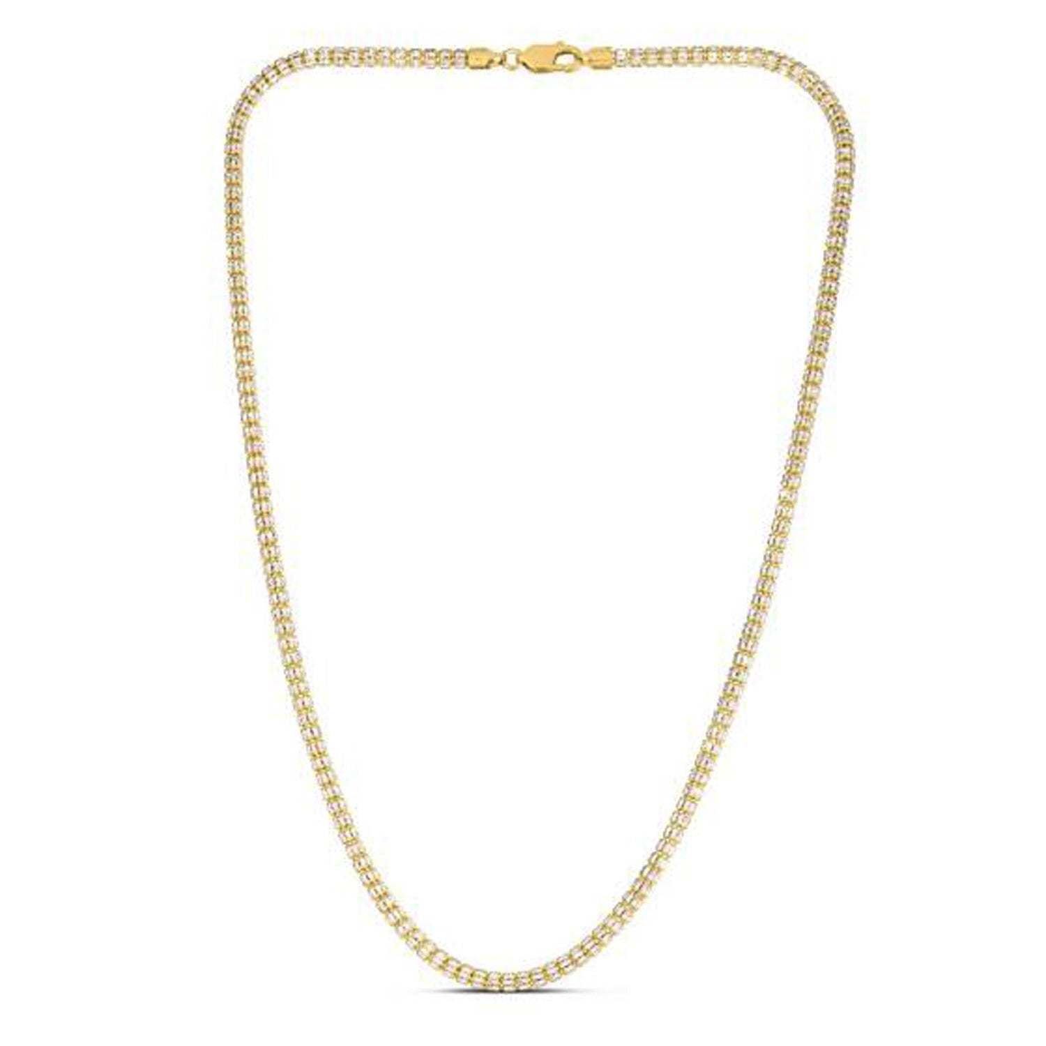 Ice Barrel Chain in 14k Yellow Gold (3.23 mm) by Bids.com