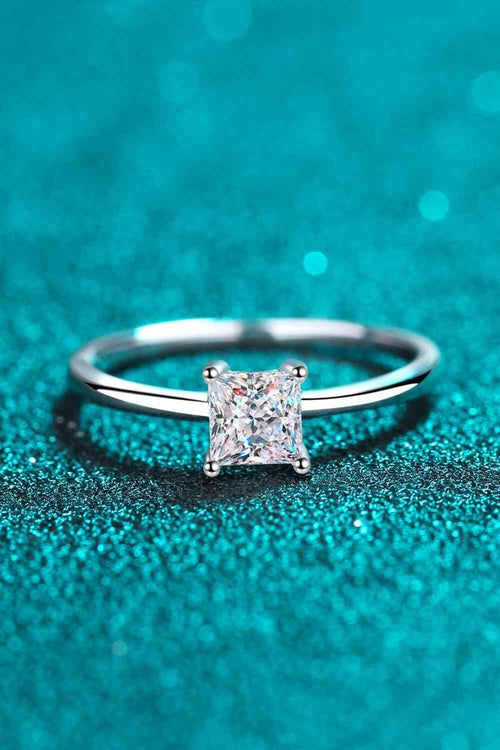 Moissanite Solitaire Ring - 925 Sterling Silver Classic Engagement Ring