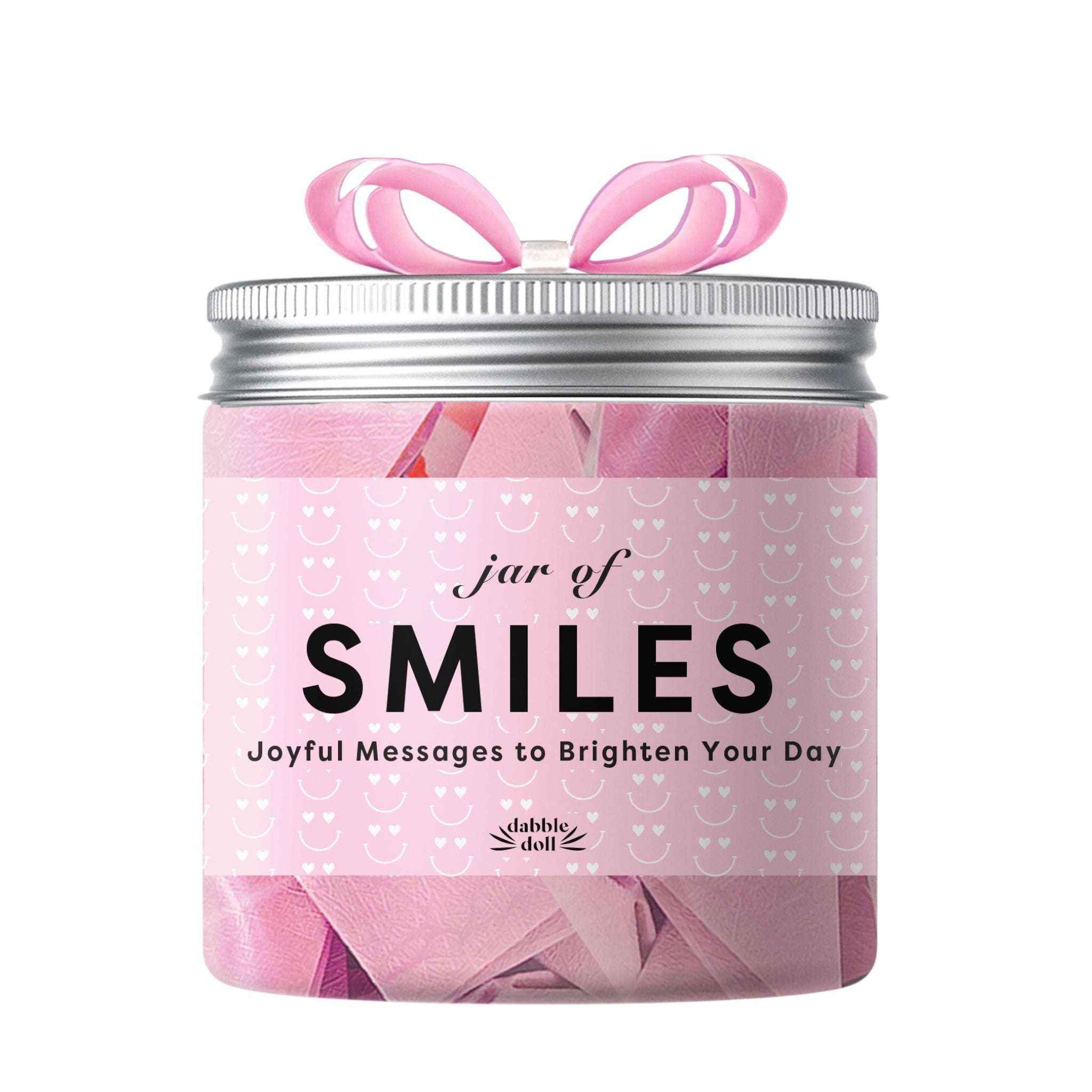 Smiles Jar with Joyful Messages and Gift Box