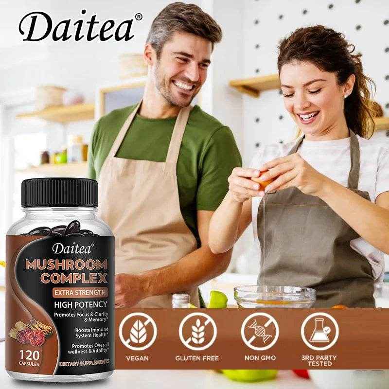 Mushroom Complex Supplement Focus Clarity Memory Support Immune