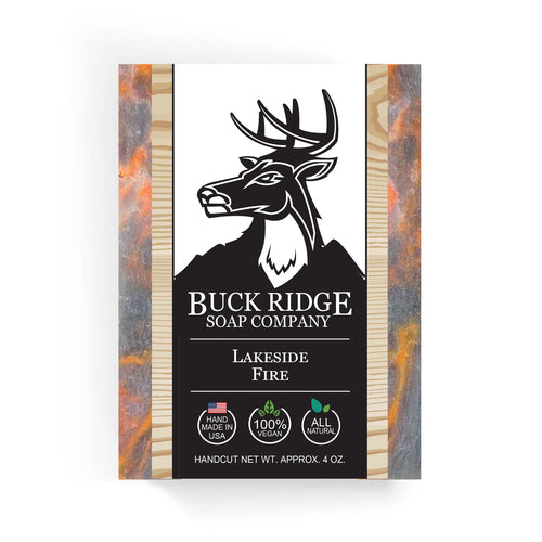 Lakeside Fire Handmade Soap - Vegan Natural Bar with Campfire & Floral Scent