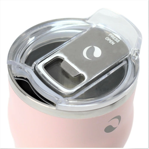 DRINCO 20oz Insulated Beer Mug with Built-In Bottle Opener THOR - Pale Pink Stainless Steel Tumbler