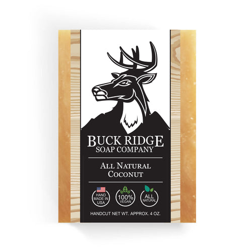 All Natural Coconut Soap - Vegan Handmade Bar with Organic Coconut Oil