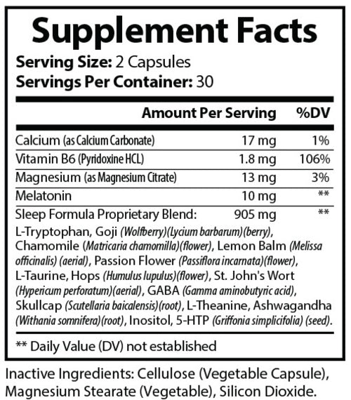 Pure Sleep Supplement - Natural Sleep Aid for Deep Rest & Relaxation
