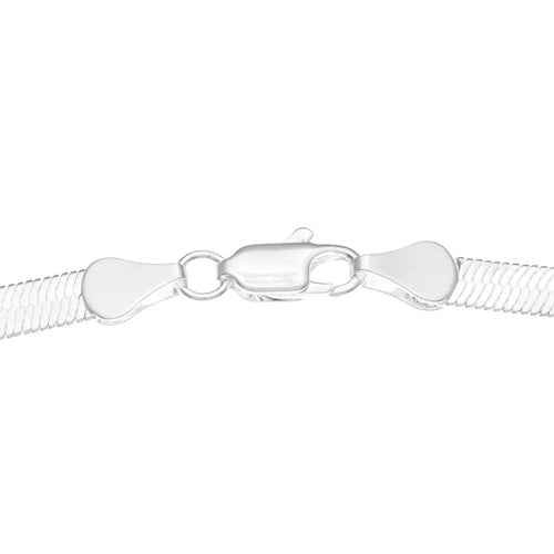Sterling Silver 925 Herringbone Necklace 16"-18" - 3mm Thick Chain