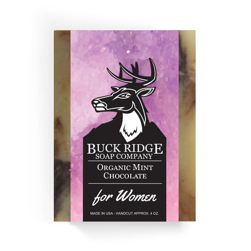Organic Mint Chocolate Soap - Vegan Handmade Bar with Peppermint & Cocoa