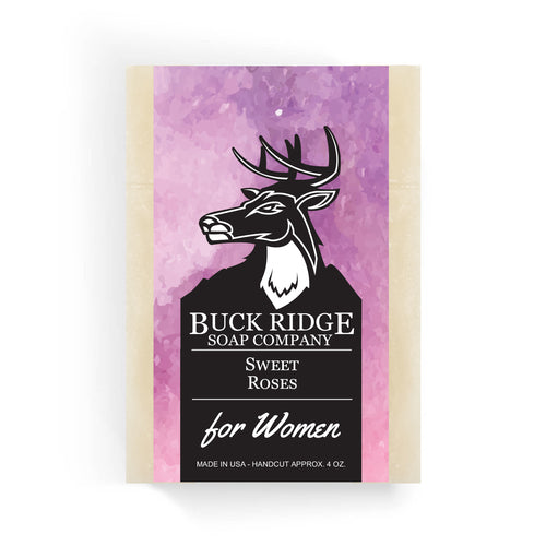 Sweet Roses Handmade Soap - Vegan Natural Bar with Rose Essential Oil