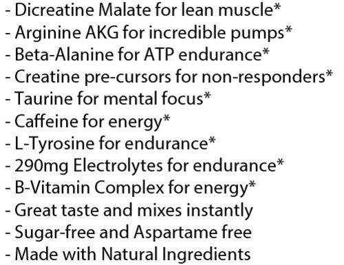 Pure Energy Pre-Workout Powder - Honeydew Watermelon Flavor
