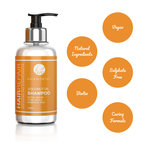 Hairworthy Hair Repair Shampoo - Restorative Treatment for Damaged Hair