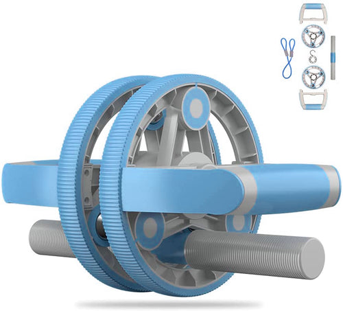 Multifunctional Ab Roller Wheel Set - 5-in-1 Home Gym Equipment with Resistance Bands Push Up Bars
