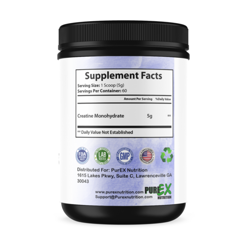 Pure Creatine Monohydrate Powder - Muscle Building & Strength Supplement