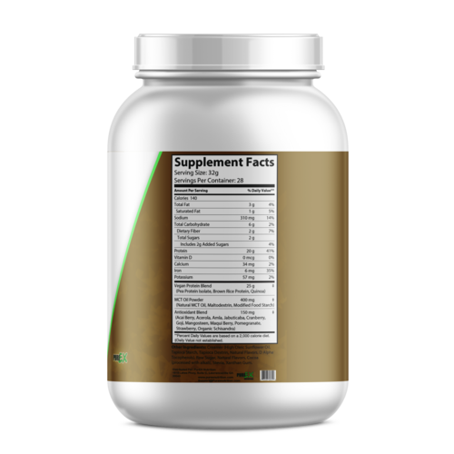 Pure Plant Protein Powder - Chocolate Flavor | Vegan Protein Supplement