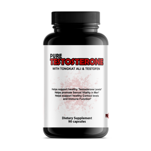 Pure Testosterone Booster Supplement - Natural T-Support for Men