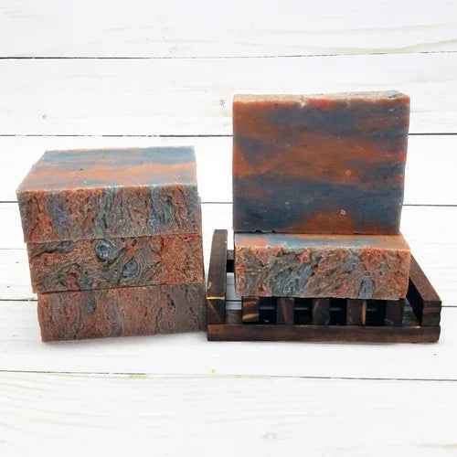Lakeside Fire Handmade Soap - Vegan Natural Bar with Campfire & Floral Scent