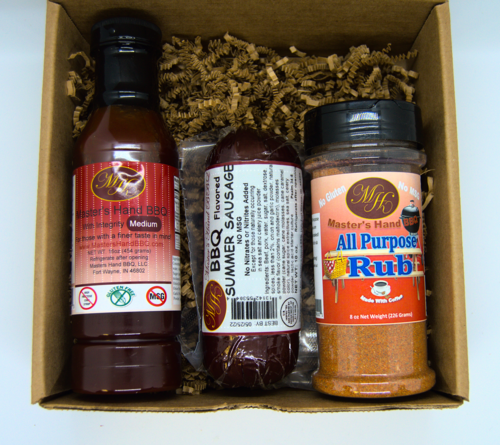 Kraft BBQ Gift Set - Gourmet BBQ Sauce, Summer Sausage & All-Purpose Rub