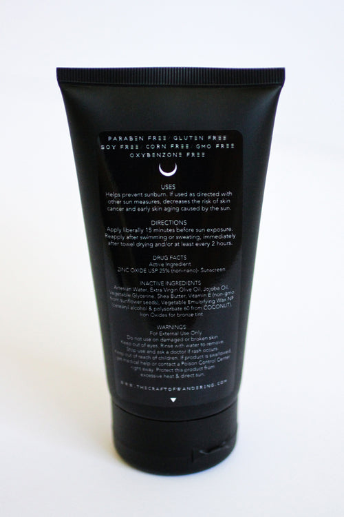 Organic Bronze Mineral Sunscreen SPF 30 - Natural Tinted Sun Protection