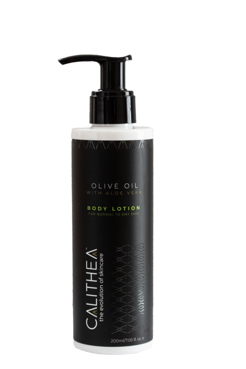CALITHEA Natural Organic Olive Oil Body Lotion with Aloe Vera - Hydrating Moisturizer