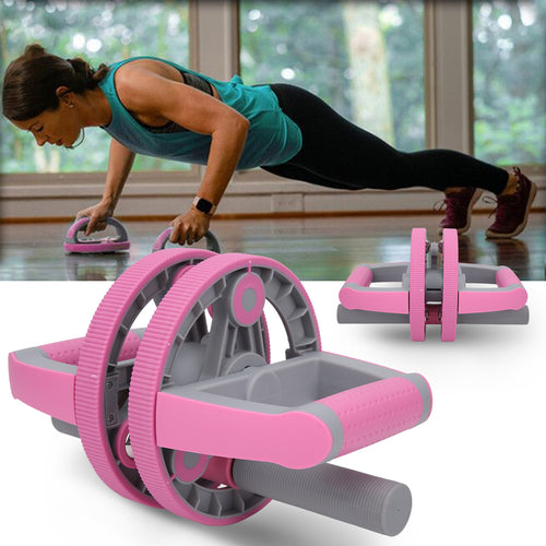Multifunctional Ab Roller Wheel Set - 5-in-1 Home Gym Equipment with Resistance Bands Push Up Bars
