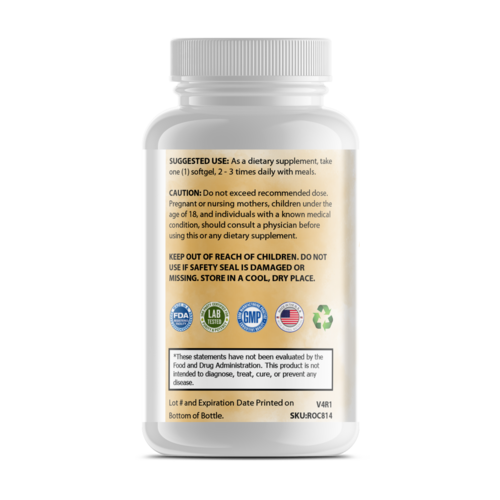 Pure Omega-3 Fish Oil Supplement - Heart Health & Brain Support