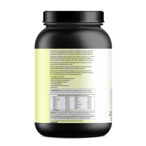 Absolute Whey Protein Powder - Vanilla Flavor | Premium Whey Supplement