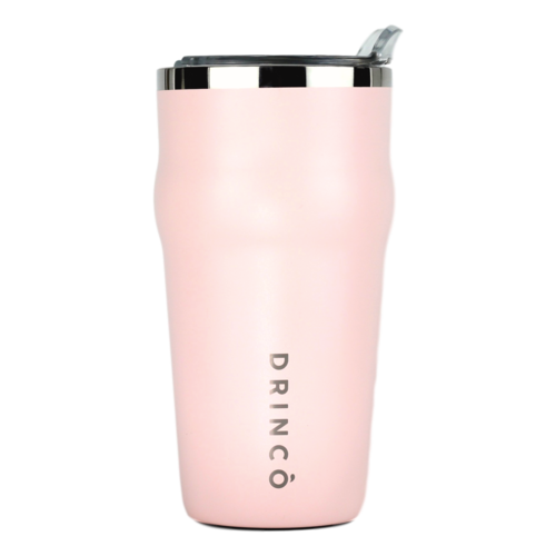 DRINCO 20oz Insulated Beer Mug with Built-In Bottle Opener THOR - Pale Pink Stainless Steel Tumbler