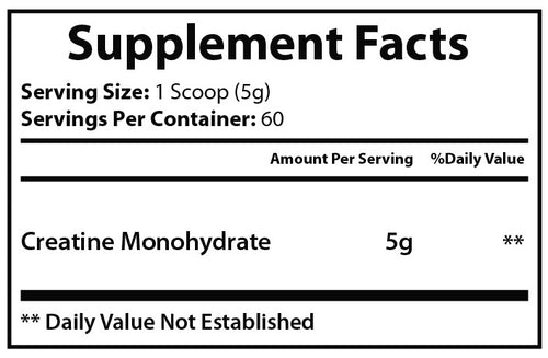 Pure Creatine Monohydrate Powder - Muscle Building & Strength Supplement