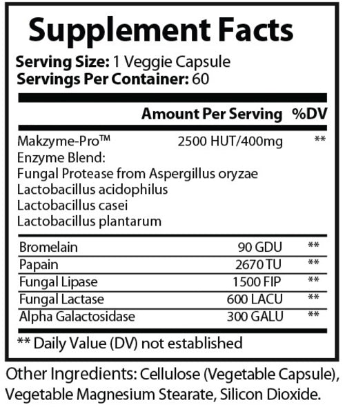 Pure Digestion Supplement - Digestive Enzymes for Gut Health & Comfort