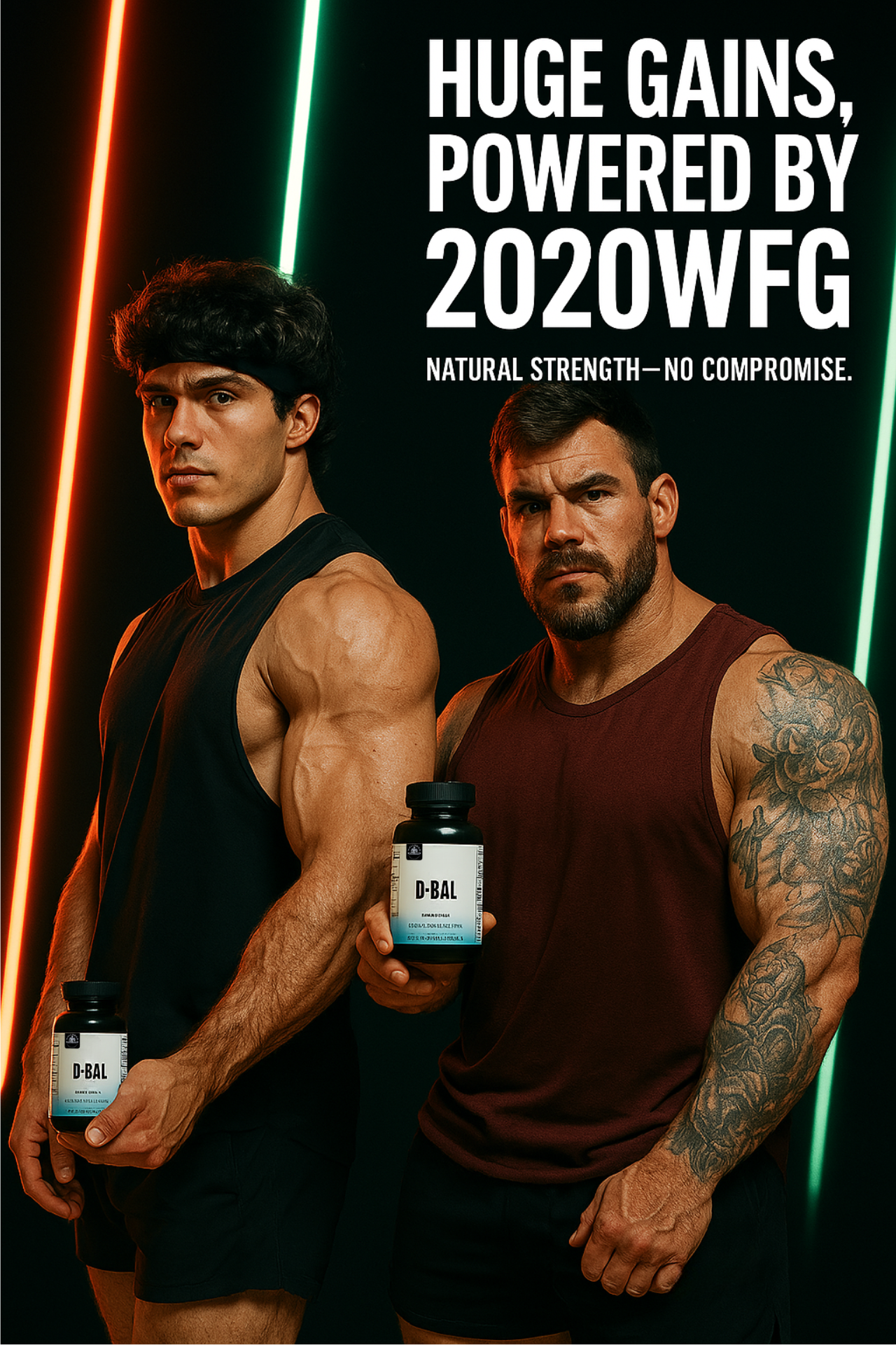 D-BULK: Anabolic Nutrient Partitioning Complex | 60 Servings – Magnesium, Horny Goat Weed & Natural Actives for Muscle Performance by 2020WFG