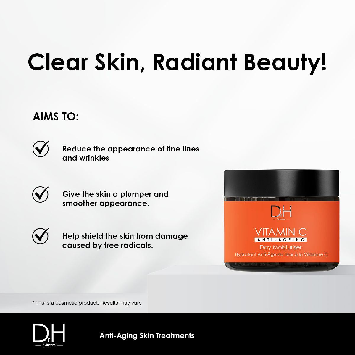 Dr H Vitamin C Anti-Ageing Day Moisturiser 60ml by skinChemists US