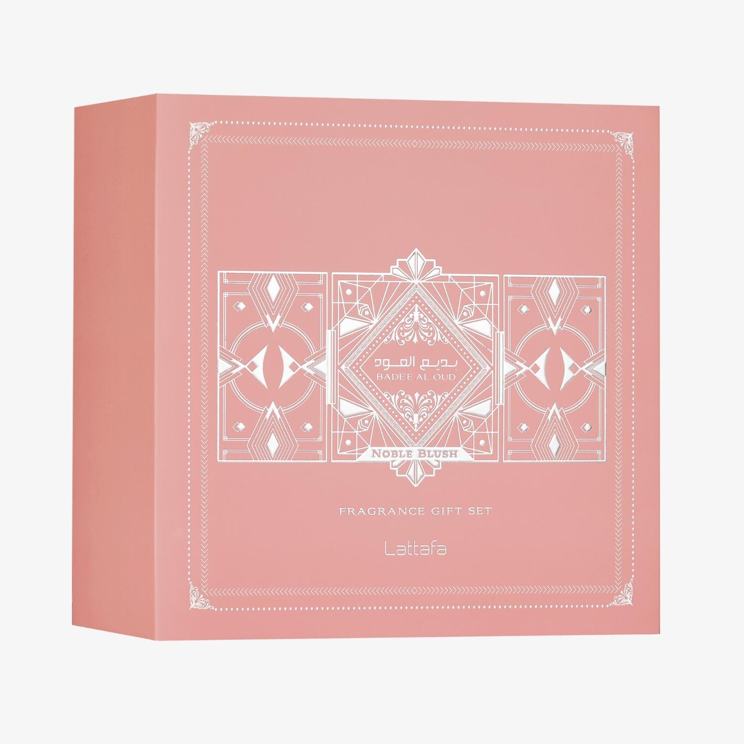 Badee Al Oud Noble Blush 3 pcs Gift Set by Lattafa USA