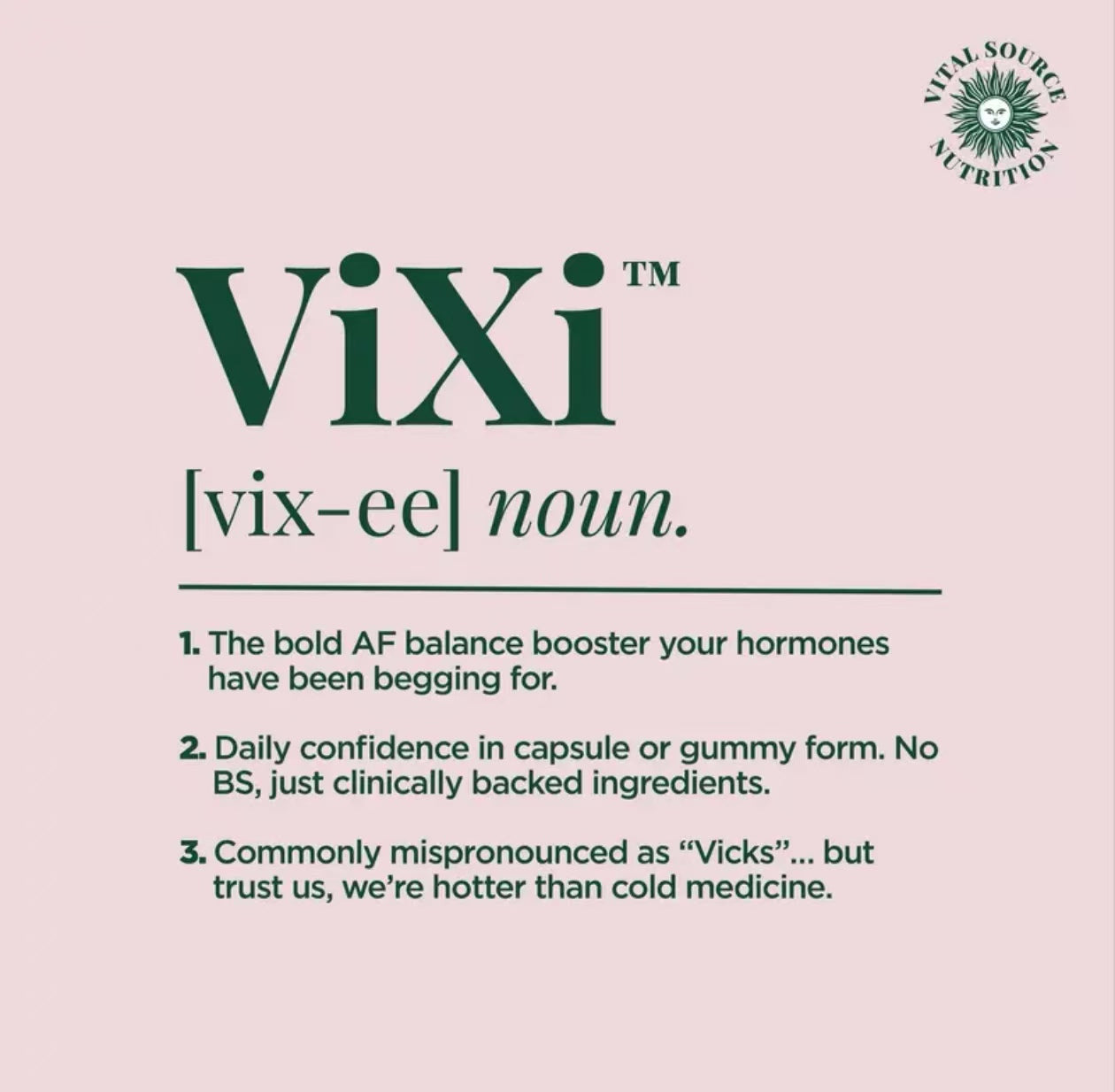 Feminine Balance Capsules -ViXi-Vital Source Nutrition - DestGlow
