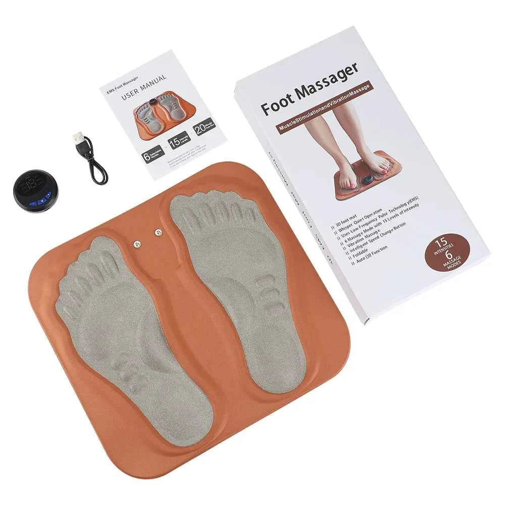 NeuroPulse™ EMS Foot Massager Pad – Portable Muscle Stimulation & Relaxation Device