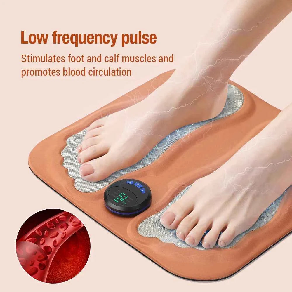 NeuroPulse™ EMS Foot Massager Pad – Portable Muscle Stimulation & Relaxation Device