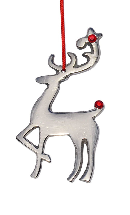 Jingle Bell Christmas Tree Ornaments - Set of 8 Handcrafted Metal Decorations