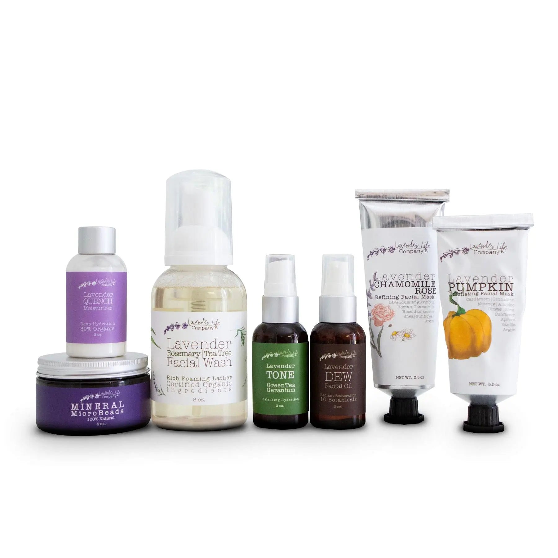 DermaLIFE All-Natural Skin Care System – Complete Gift Set by Lavender Life Company