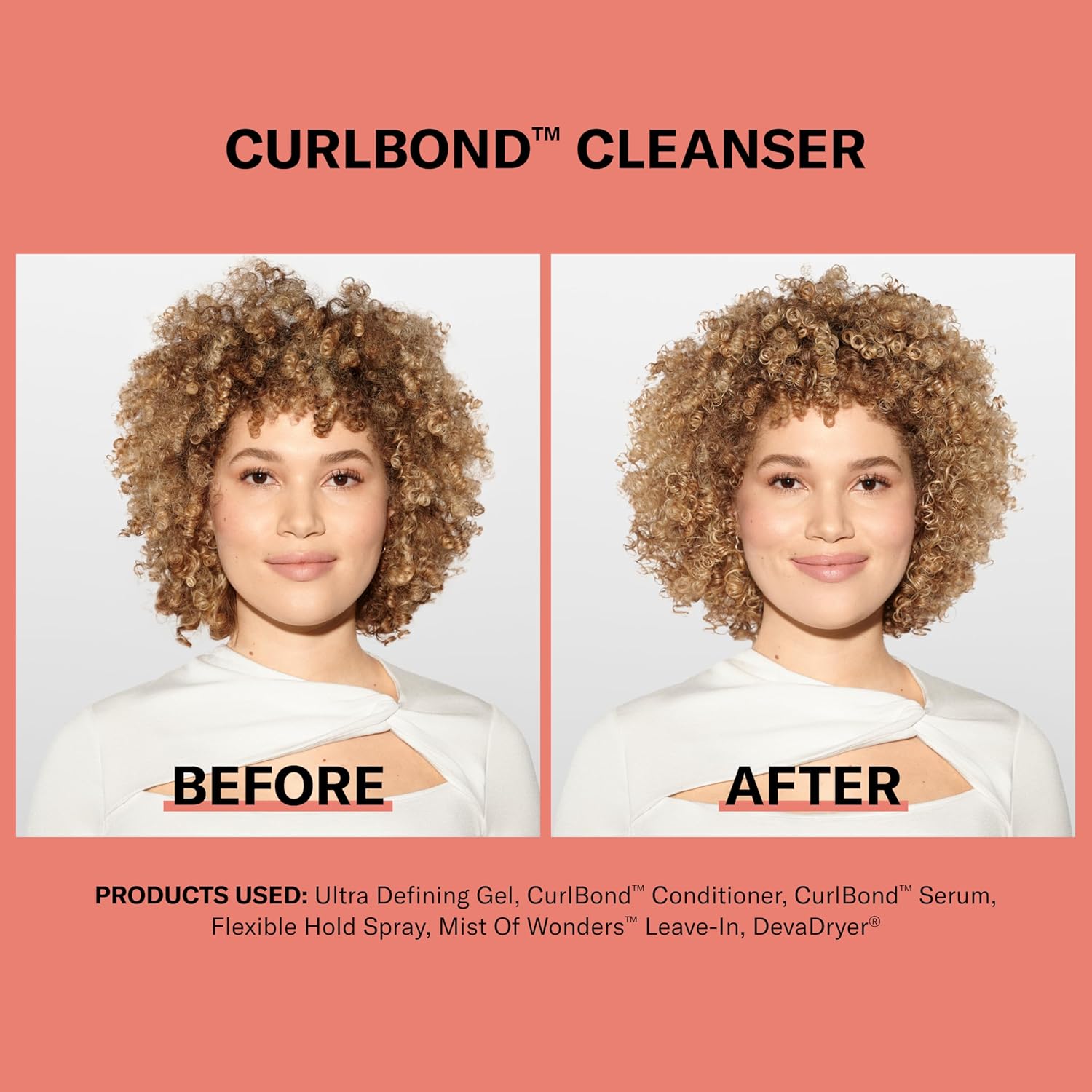 DevaCurl CurlBond Re-Coiling Mild Lather Cleanser, 32 fl oz