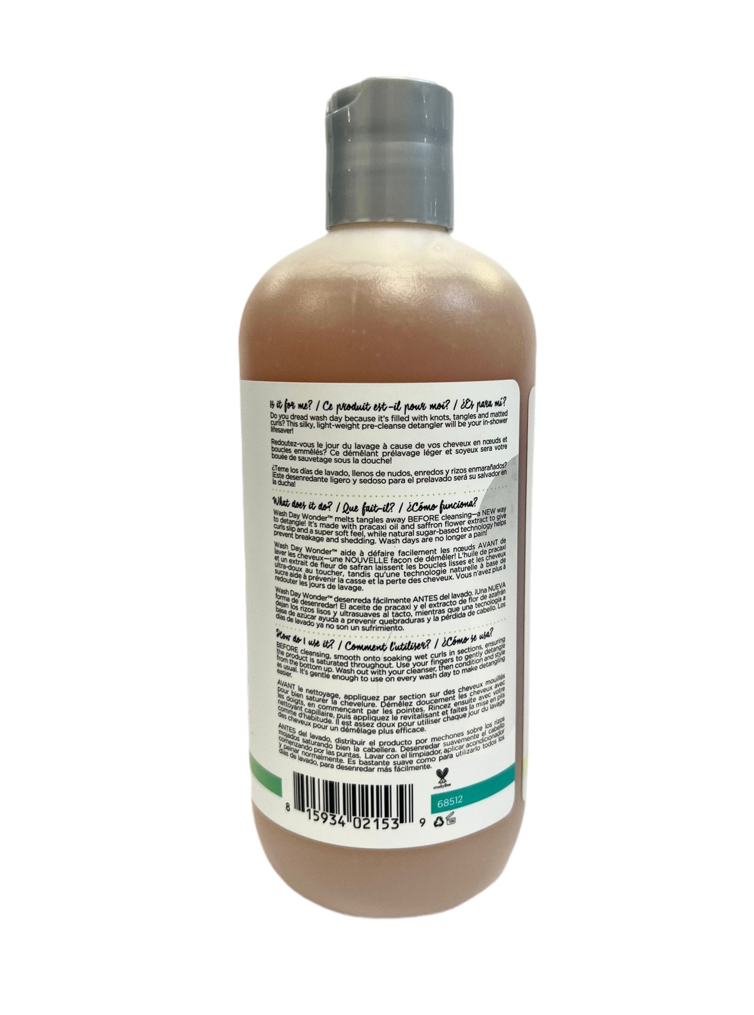 DevaCurl Wash Day Wonder Pre-Cleanse Slip Detangler, 12 fl oz